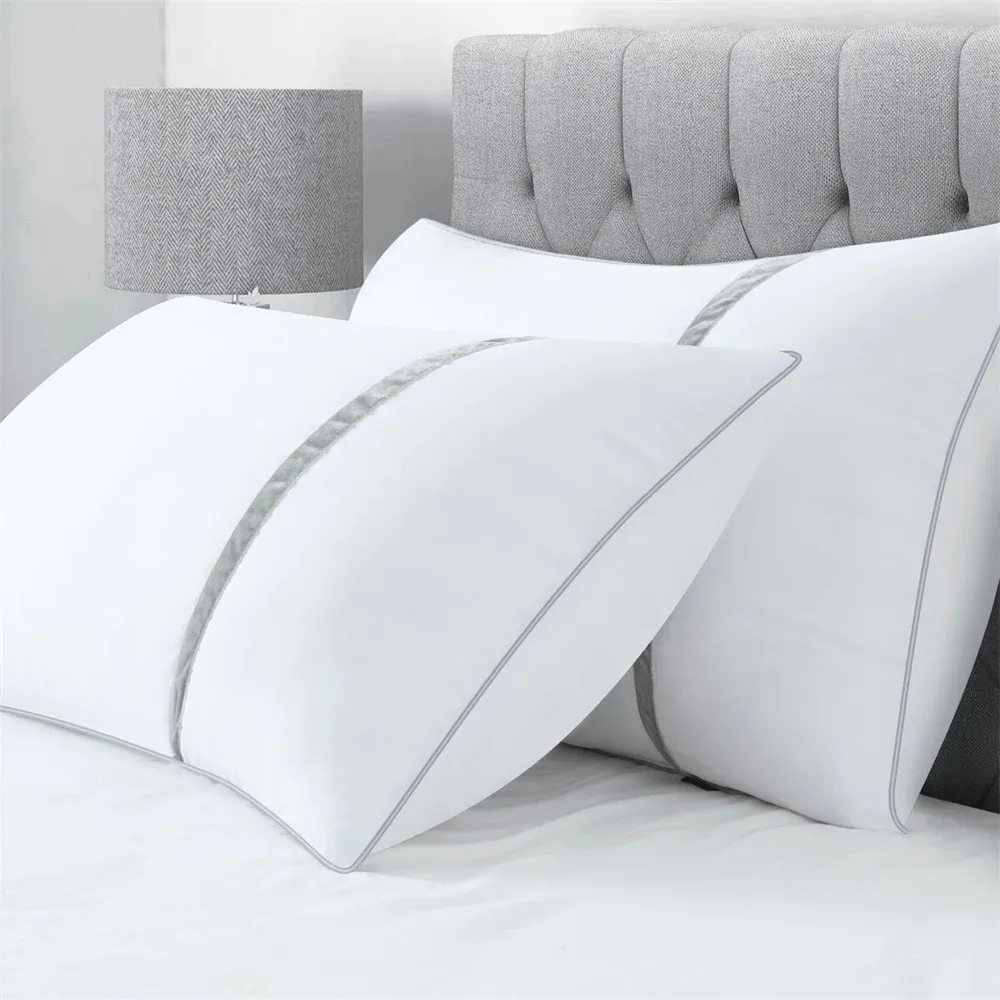 Luxury hotel quality Custom wholesale Polyester soft White pillow hilton hotel