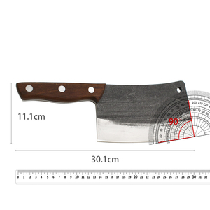 Couteau de <span class=keywords><strong>boucher</strong></span> professionnel forgé à <span class=keywords><strong>la</strong></span> main, ambidextre, écologique, en acier inoxydable 5CR15 MOv, manche en bois Pakka - Product Image 2