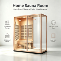 Traditionelle Innen-Sauna aus Hemlockholz Bestseller Therapie Gesundheitspflege Rotlicht Trockendampf Ferninfrarot-Saunaraum