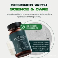 Capsules de probiotiques Lactobacillus Acidophilus pour adultes - Amélioration de la densité osseuse - 60 capsules par flacon - Article le plus vendu