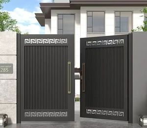 Cao cấp phong cách hiện đại nhôm Swing cổng thông minh điều khiển từ xa tự động thân thiện với môi ngoài trời Vườn hàng rào Sân Trường - Product Image 2