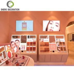 Exhibidor de Perfumes de Lujo, Mueble Moderno de Exhibición de Cosméticos con Estante de Vidrio, Accesorio para Tienda de Cuidado de la Piel, Diseño de Interiores - Product Image 6