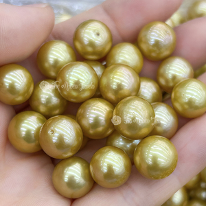 Muses Jewels, Nuevas Perlas Sueltas <span class=keywords><strong>de</strong></span> Agua Dulce Naturales, Redondas y Teñidas, <span class=keywords><strong>de</strong></span> 10mm a 11mm, Varios Colores, Perlas para Artesanía - Product Image 3
