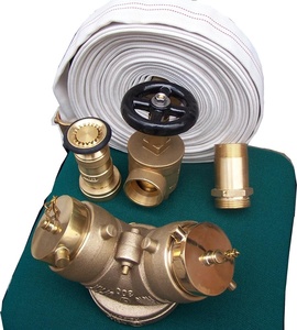 Connettore per Pompa Antincendio in Ottone, Tipo Siamese a Singolo Clapper, 4"x2.5"x2.5", Pressione 16 Bar, Attrezzatura Antincendio - Product Image 6