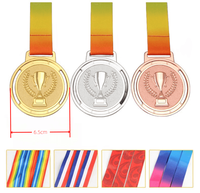 Trophée de médailles en acier inoxydable de fer personnalisé Médaille de natation de haute qualité Prix du sport en métal avec ruban