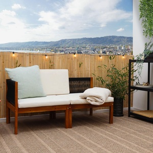 Gran oferta 100% valla de pantalla de privacidad de bambú Natural <span class=keywords><strong>palos</strong></span> de madera resistentes a la intemperie para balcón jardín pérgola protección contra el viento - Product Image 4
