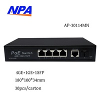 Switch Jaringan Gigabit 4+2 PoE dengan Fungsi QoS & Pemantauan CCTV Kompatibel dengan Kamera Hikvision