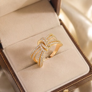 Anello con Fiocco per Donne, Accessorio da Dito alla Moda per Uso Quotidiano - Product Image 5