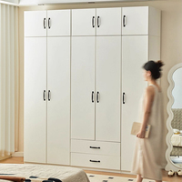 Armoires de rangement pour vêtements en métal Meubles de chambre Armoires modernes Armoires de rangement pouvant être combinées avec des armoires