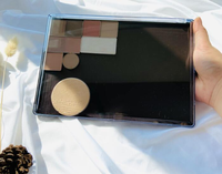 Palette de fards à paupières vide magnétique DIY en or et argent, emballage personnalisé pour cosmétiques, vente en gros