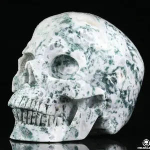 Wholesale Natural Hand Carved Gemstone Skulls High Quality crystal skulls Healing feng shui decoration