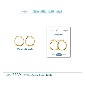 Orecchini a Cerchio Vintage in Acciaio Dorato da 20mm con Motivo Geometrico, Perla e Diamante per Matrimoni, Feste o Regalo - Product Image 1