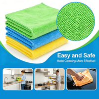 Lot de serviettes de nettoyage en microfibre multicolores, ultra-absorbantes et non pelucheuses, sans rayures, pour le detailing automobile