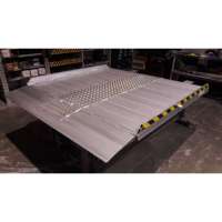 TM PEDANE PLUS230B Puente Móvil con Labio Articulado, Rampa de Carga Manual de Aleación de Aluminio para Vehículos de Ruedas Bajas, Capacidad de 6000 kg, Altura Superior a 10 cm