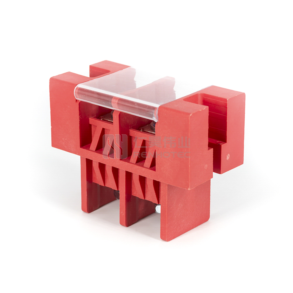 Battery Terminal Blocks 2p 200a 2 Position M8 Barrier Red And Black