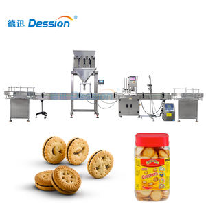 เครื่องชั่งน้ำหนักบิสกิตในขวดอัตโนมัติ,เครื่องแพ็คบิสกิต Slaty พัฟคุกกี้แบบโรยช็อกโกแลตสามารถทำแซนวิชได้ - Product Image 1