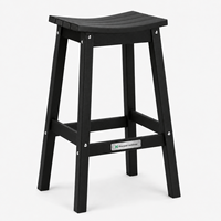 Tabouret de bar en HDPE robuste pour extérieur, chaise haute résistante aux UV, fabricant de mobilier de patio