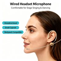 Microphone filaire Dr.MIC MS-10 pour la scène, à condensateur omnidirectionnel, avec suppression du bruit, XLR, pour le chant