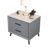 Table de chevet rembourrée - Meuble de chevet simple pour la maison - Meuble de rangement moderne et compact de qualité supérieure pour chambre à coucher