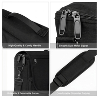 Sac à bandoulière pour homme en gros, sac d'ordinateur portable léger pour femme, sacoche noire, sacs messager