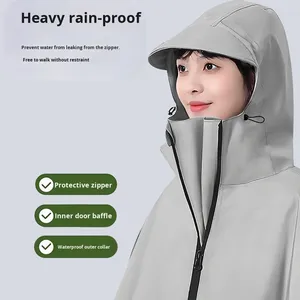 Impermeable de Cuerpo Entero con Capucha para <span class=keywords><strong>Mujer</strong></span>, de Tela Oxford Resistente a la Intemperie, para Vehículos Eléctricos, Bicicletas, Scooters, Ropa de Turismo al Aire Libre para Adultos - Product Image 2