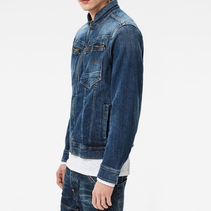 Chaqueta Vaquera Clásica Vintage de Alta Calidad para Hombre, Chaqueta de Mezclilla Ajustada con Bolsillo con Cremallera - Product Image 3