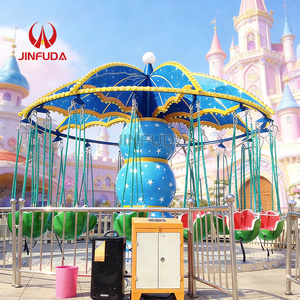 Salıncaklı Uçan Sandalye Lunapark Eğlence Araçları Atlıkarınca Atları Metal ve Fiberglas 500KG'dan Fazla Kapasiteli 16 Kişilik Satılık - Product Image 4