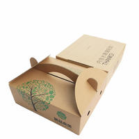 Boîte d'emballage en carton ondulé pour fruits et légumes, impression personnalisée en gros, pour fruits frais, pommes, oranges