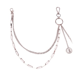 Chaîne de taille géométrique en métal Yueli, en alliage de zinc argenté, unisexe, pour la mode de nuit, chaîne de corps - Product Image 5