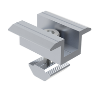 Système de fixation de panneaux solaires en aluminium pour toiture en tuiles, pince réglable haute résistance 30/35/40 mm