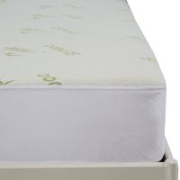 Protège-matelas imperméable en jacquard de bambou, stock usine Chine, 16 et 18 pouces, confortable et hypoallergénique, pour la maison