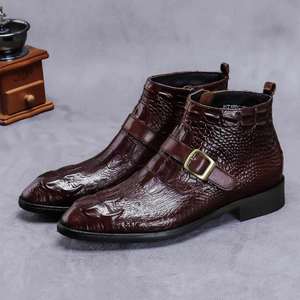Nuevo Calzado de Moda Masculina, Zapatos Casuales de Negocios, Cuero Vacuno Genuino, Cuero Lacado, Zapatos Formales de Cuero - Product Image 1