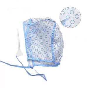 Cappello colorante professionale per capelli monouso in plastica a doppio strato con accessori per barbiere con ago a gancio - Product Image 1