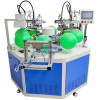 Máquina de serigrafía automática de 2 colores para globos