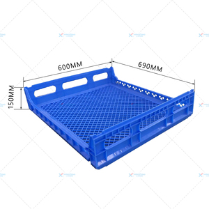 Ventes chaudes de plateaux à pain français empilables et emboîtables, fournisseur de caisses à pain, taille 690*600*150mm - Product Image 2