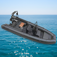 Bateaux pneumatiques à double coque en aluminium de 21 pieds, robustes, type RIB 640, à fond en V profond, en PVC/Hypalon, à vendre
