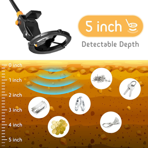 Metal Detector Leggero per Bambini MD-1008A, Cercatore d'Oro per Bambini, Giocattolo per Caccia al Tesoro all'Aperto - Product Image 2
