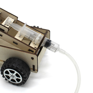 Hydraulic Ladder Truck Wood <b>Model</b> <b>Kit</b> STEM Educational Toy For Kids Age 7-9 Manual Assembly Science Engineering Project - Product Image 3