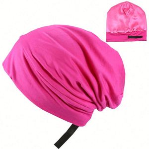 Bonnets en satin style Europe-Amérique, personnalisables avec logo, ajustables, élastiques, bonnets de créateur - Product Image 2