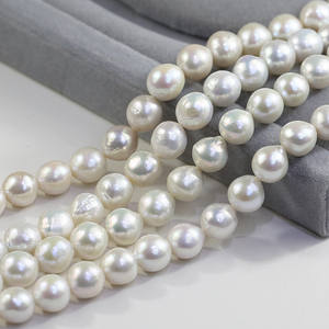 10-11มม. นิวเคลียสเอดิสัน AA + สีขาวน้ำจืดธรรมชาติคุณภาพสูงไข่มุกบาร็อคไข่มุกแท้ - Product Image 3