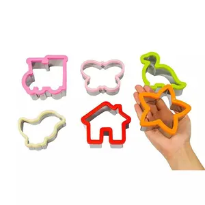 2024 Aohea Hot Sales Kids Cookie Cutter Party Product Tools Kids 304 Stainless Steel Metal Cookie Cutter Set Cookie Cutter