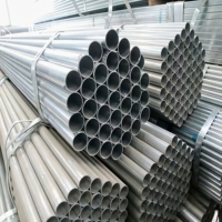 Grand stock, prix compétitif, tube rond en fer galvanisé de 1 pouce et 3 pouces, tube en acier ERW pour les projets de construction de systèmes d'eau