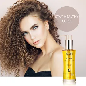 Private Label OEM Natural Curl Hair Care Oil 4C Curly Nourish Styling Anti Frizz Herbal Curl Hair Serum