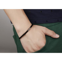 Bracelet manchette chic en acier inoxydable en forme de C, minimaliste, poli miroir, assorti pour couples, cadeau bijoux