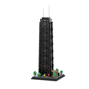 OEM Wholesale <b>Plastic</b> John Hancock Center Chicago America Building <b>Blocks</b> Set Famous Architecture Model Bricks Toy 1:1 Scale for - Product Image 6