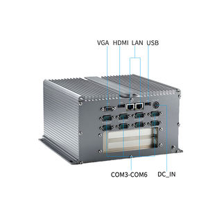 Intel <span class=keywords><strong>ATOM</strong></span> <span class=keywords><strong>D2550</strong></span> CPU kotak tanpa kipas Pc komputer industri I3-I5-I7 1037U opsional 2LAN 10COM dengan Slot ekspansi PCI X1 + PCI 2S - Product Image 3