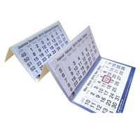 Calendrier mural mensuel personnalisé à 3 plis détachables