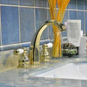 Rubinetto per <span class=keywords><strong>lavabo</strong></span> di lusso antico in ottone rubinetto per bagno 3 fori doppio <span class=keywords><strong>lavabo</strong></span> mixer <span class=keywords><strong>lavabo</strong></span> <span class=keywords><strong>lavabo</strong></span> <span class=keywords><strong>lavabo</strong></span> <span class=keywords><strong>lavabo</strong></span> in <span class=keywords><strong>oro</strong></span> - Product Image 2