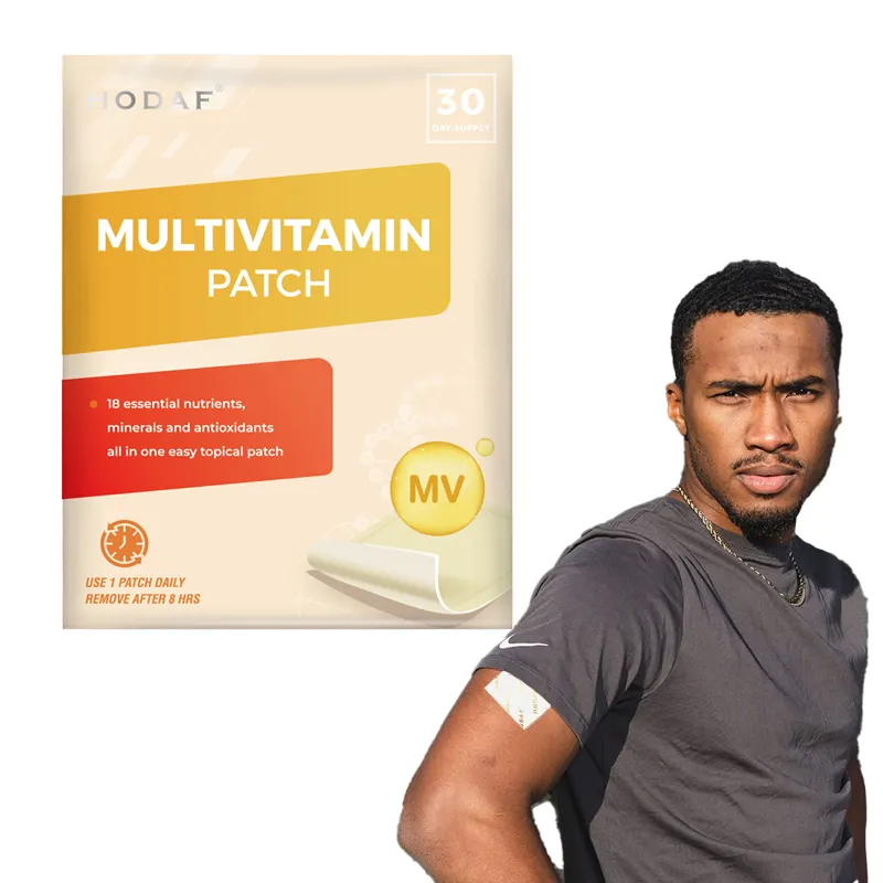 OEM Customized Transparent And Waterproof Enhance Physical Fitness Multivitamin Topical Pads Energy Multivitamin Patch