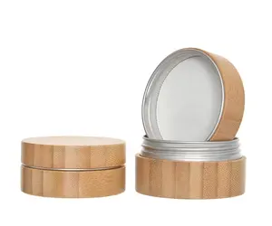 50g tre mỹ phẩm Shea Butter Jar với nhôm bên trong tùy chỉnh khắc logo 5g 15g 30g 50g 100g 150g 200g